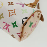 LOUIS VUITTON Monogram Multicolor Mini Speedy Hand Bag White M92645 Auth am548g