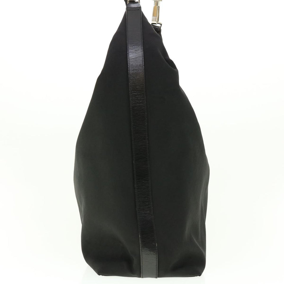 GUCCI Shoulder Bag Canvas Black  ti1009