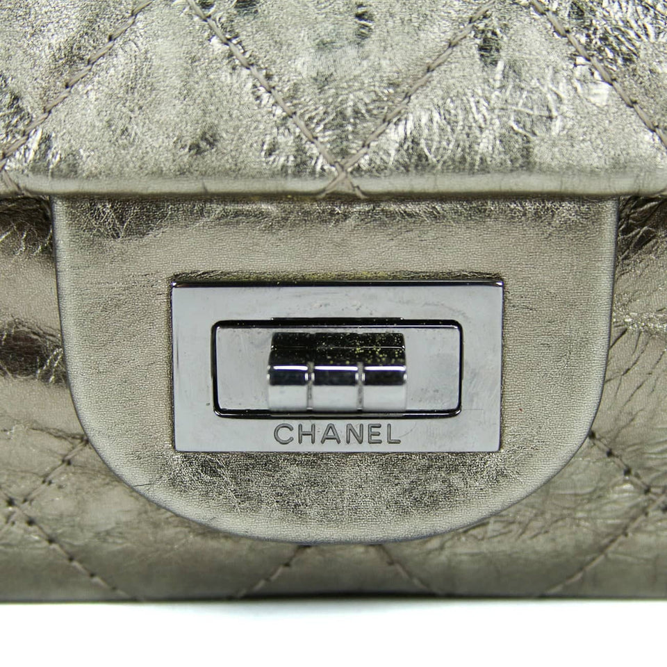 Chanel 2.55 Reissue Jumbo Gold Aged Calfskin Ruthenium