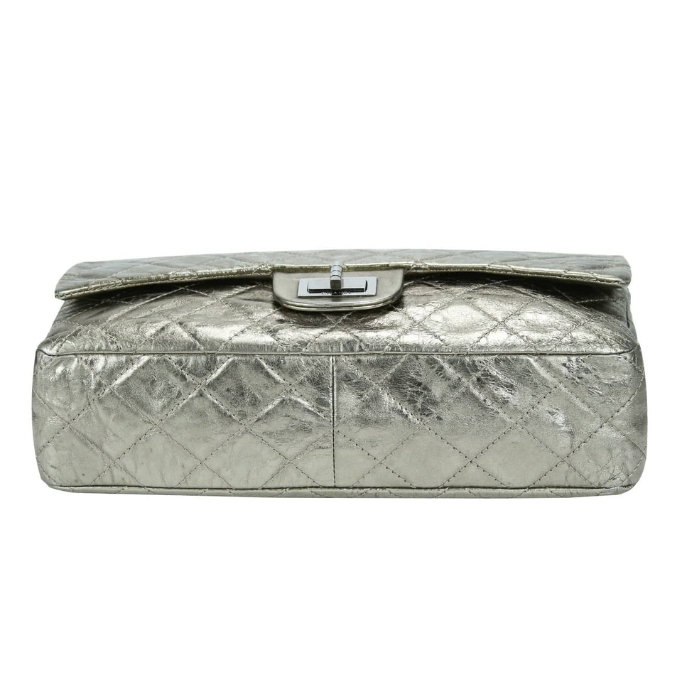 Chanel 2.55 Reissue Jumbo Gold Aged Calfskin Ruthenium