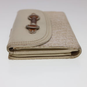 CHRISTIAN DIOR Trotter Canvas Long Wallet Beige 02-LU-0067  yb069