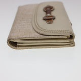 CHRISTIAN DIOR Trotter Canvas Long Wallet Beige 02-LU-0067  yb069