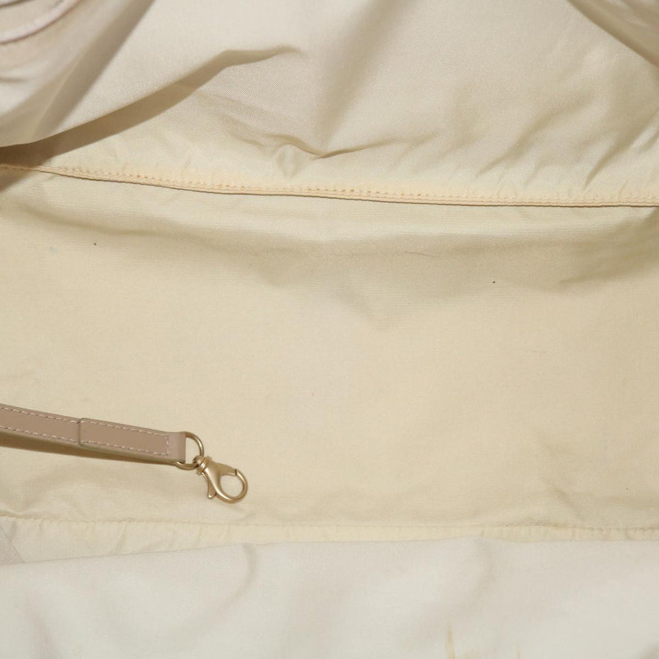 CHANEL New Travel Line Shoulder Bag Nylon Beige CC  yb272