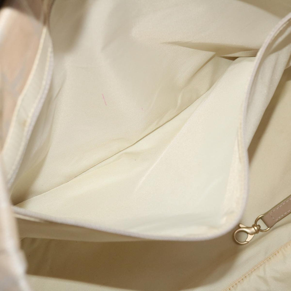 CHANEL New Travel Line Shoulder Bag Nylon Beige CC  yb272