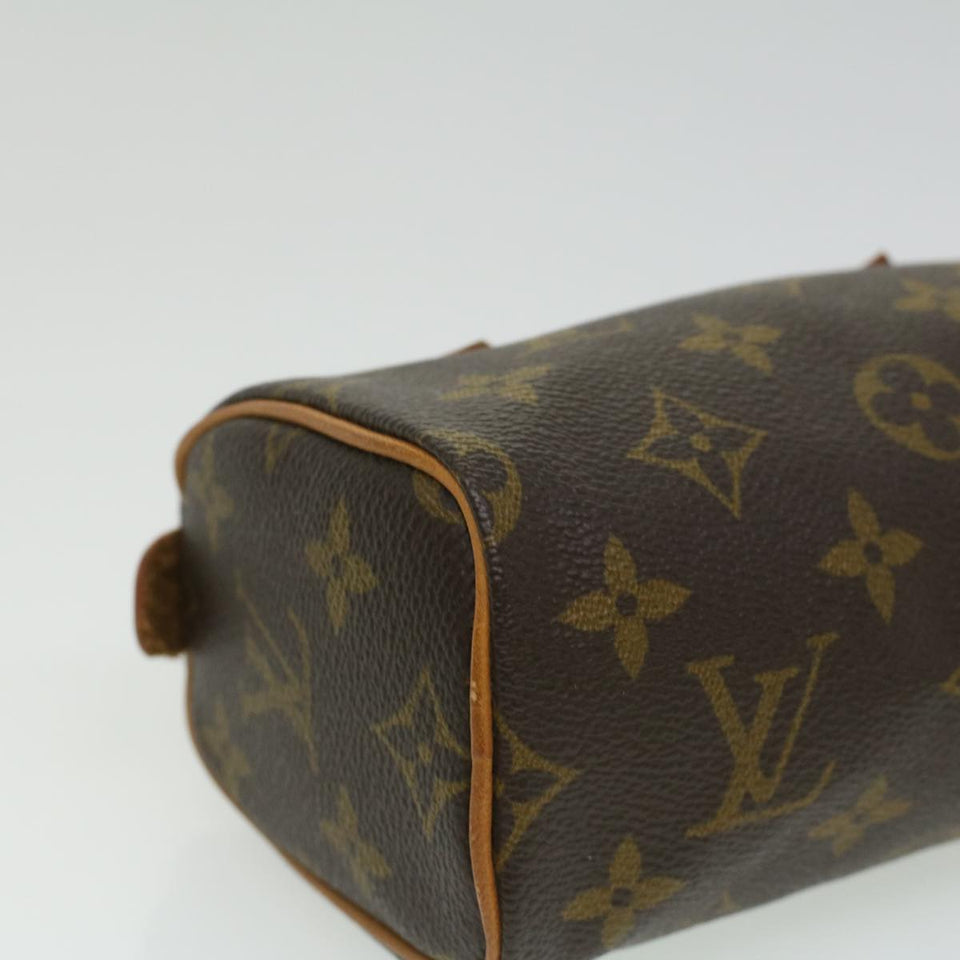 LOUIS VUITTON Monogram Mini Speedy Hand Bag M41534 LV Auth yk5468