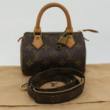 LOUIS VUITTON Monogram Mini Speedy Hand Bag M41534 LV Auth yk5468