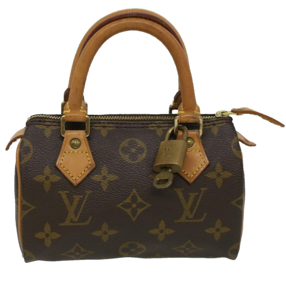 LOUIS VUITTON Monogram Mini Speedy Hand Bag M41534 LV Auth yk5468
