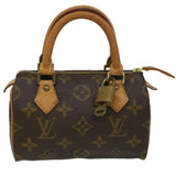 LOUIS VUITTON Monogram Mini Speedy Hand Bag M41534 LV Auth yk5468
