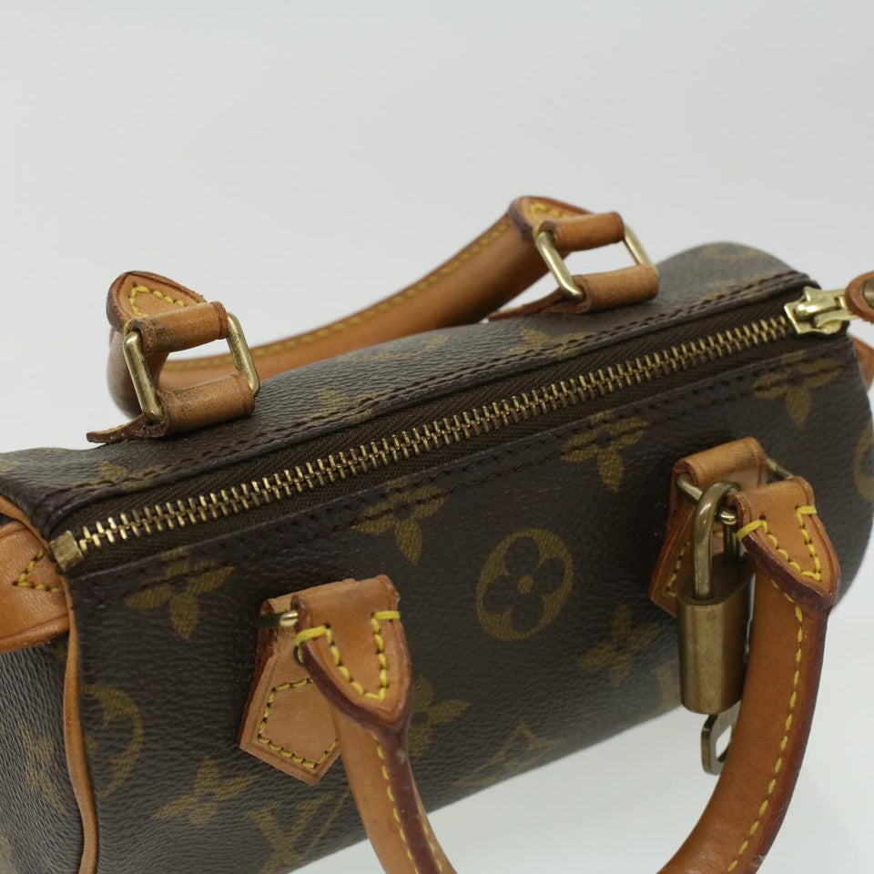 LOUIS VUITTON Monogram Mini Speedy Hand Bag M41534 LV Auth yk5468