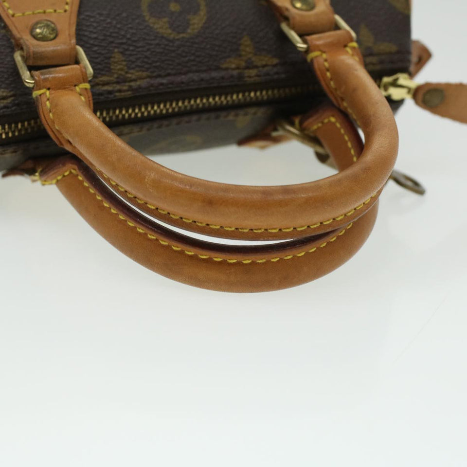 LOUIS VUITTON Monogram Mini Speedy Hand Bag M41534 LV Auth yk5468