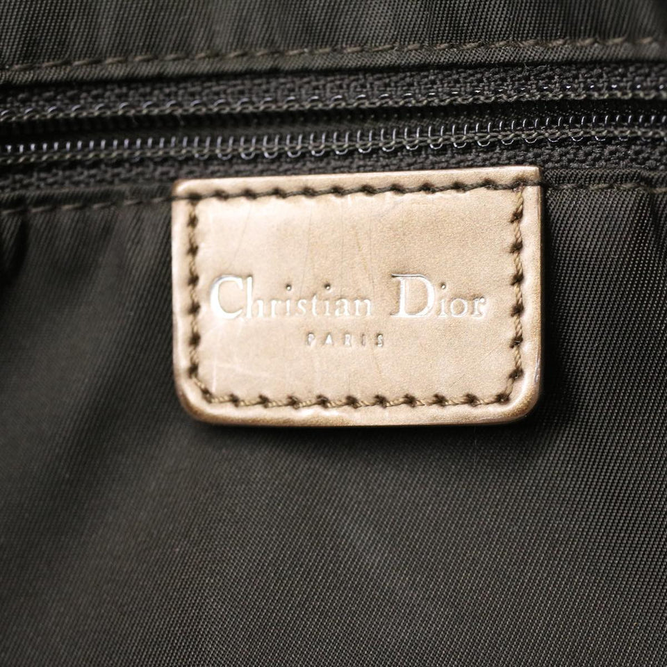 CHRISTIAN DIOR Maris Pearl Shoulder Bag Suede Brown MA-0999  yk5927