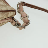 CHRISTIAN DIOR Trotter Canvas Shoulder Bag Beige  yk6960