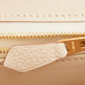Hermes Birkin 25 Craie Togo Rose Gold Hardware